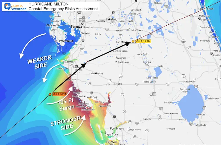 October 7 Hurricane Milton forecast landfall