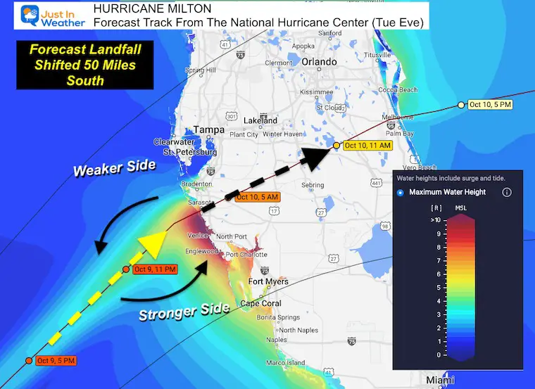 October 8 Hurricane Milton Path Florida