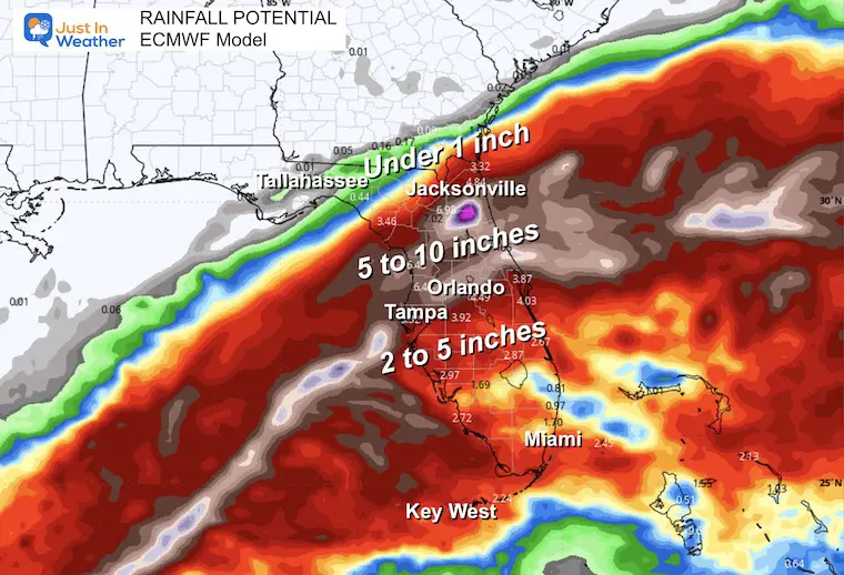 October 8 hurricane milton rainfall Florida