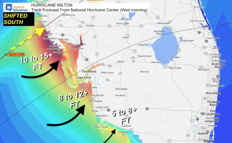 October 9 Hurricane Milton Forecast Track Surge Landfall SW Florida