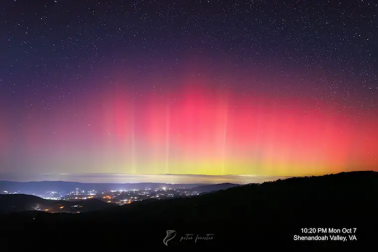 October Aurora Virginia Shenandoah Peter Forister