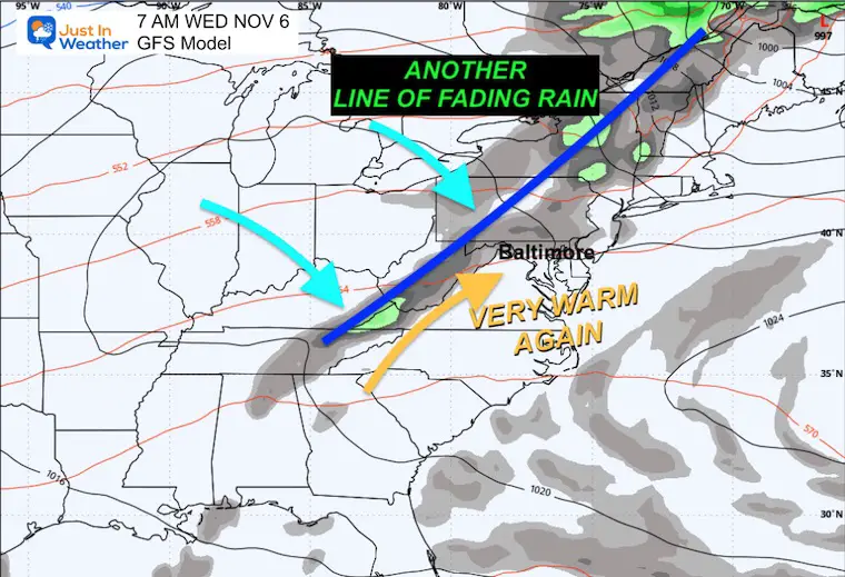 1 November weather Wednesday