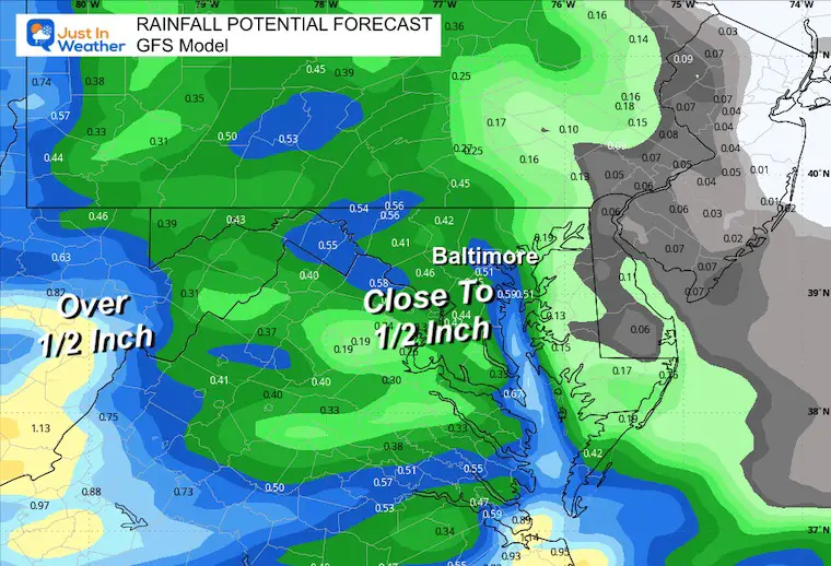 November 12 weather forecast rain total