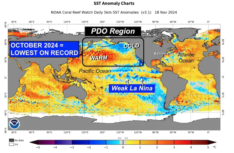 November 19 weather Pacific Decadal Oscillation