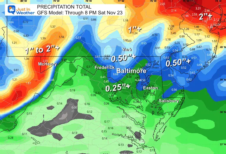 November 19 weather storm forecast rain total