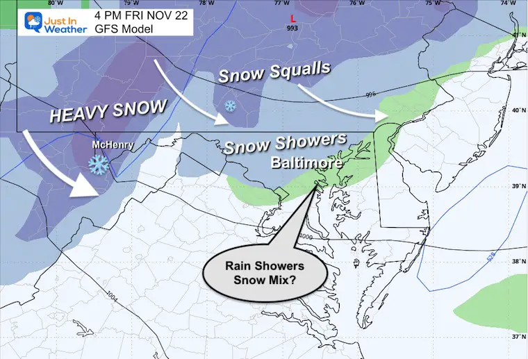 November 19 weather storm forecast snow Friday