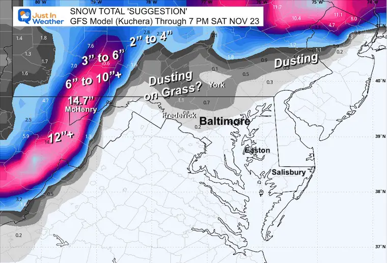 November 19 weather storm forecast snow GFS