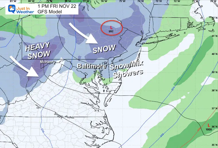 November 20 weather snow Friday