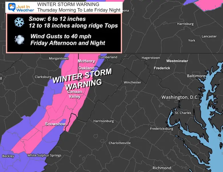 November 21 Winter Storm Warning