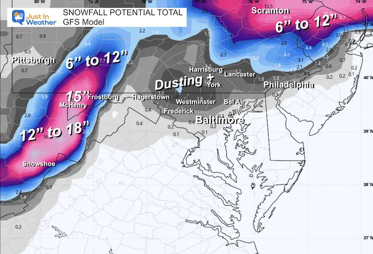 November 21 weather forecast snow Friday GFS