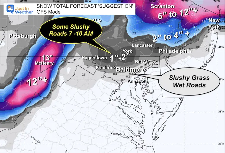 November 22 snow total forecast