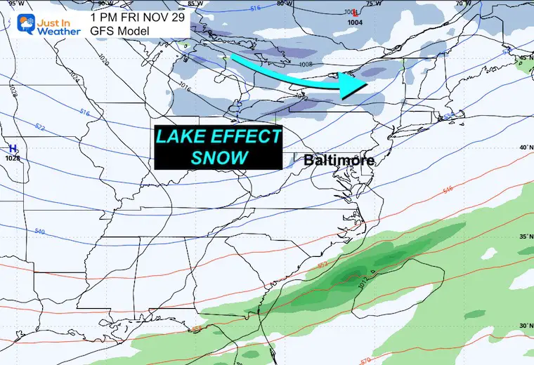 November 27 weather Thanksgiving Storm Friday snow