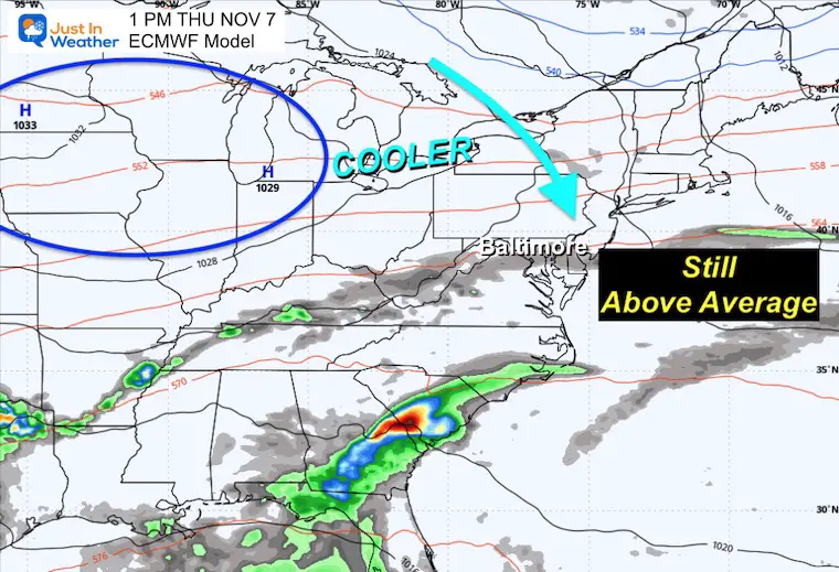 November 3 weather Thursday