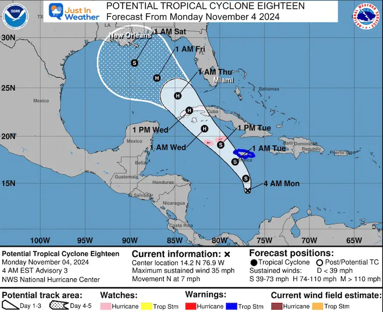 November 4 tropical weatherNational Hurricane Center