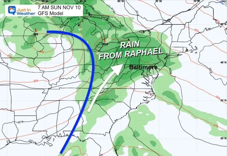 November 5 GFS Sunday Weather Forecast