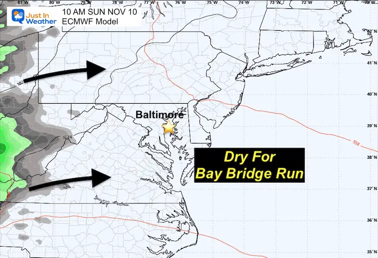 November 7 weather rain Sunday morning