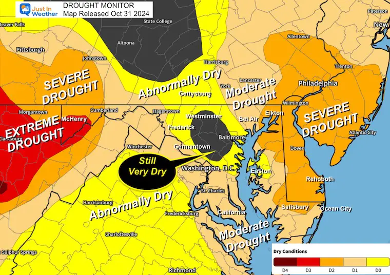 October 31 Drought Update Maryland