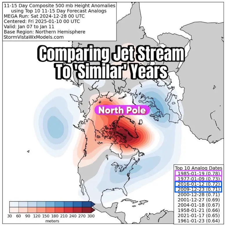 January 2025 Arctic Weather Pattern And Analog Years