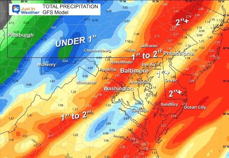 December 11 weather total rainfall Wednesday