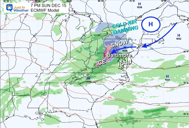 December 14 weather ice storm Sunday night