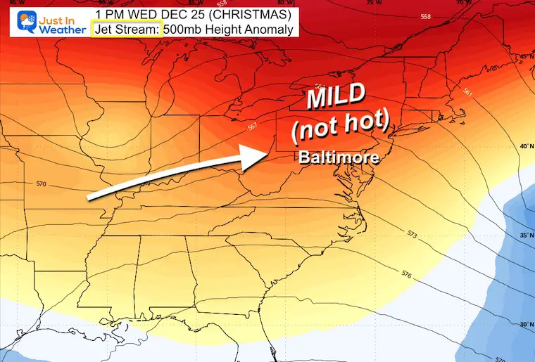 December 19 weather jet stream Christmas