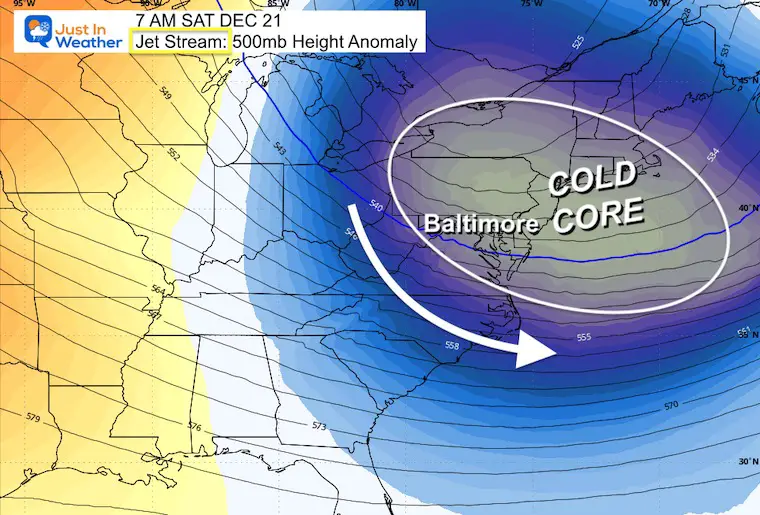 December 19 weather jet stream cold weekend