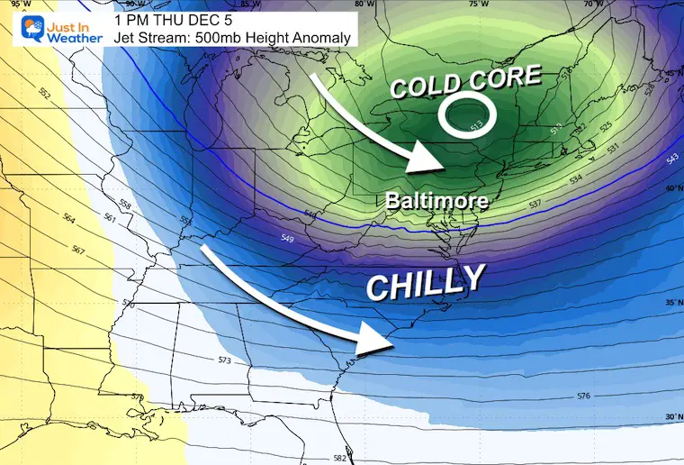 December 2 weather jet stream Thursday