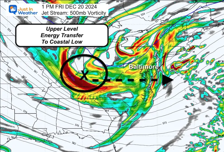 December 20 weather jet stream storm Friday afternoon