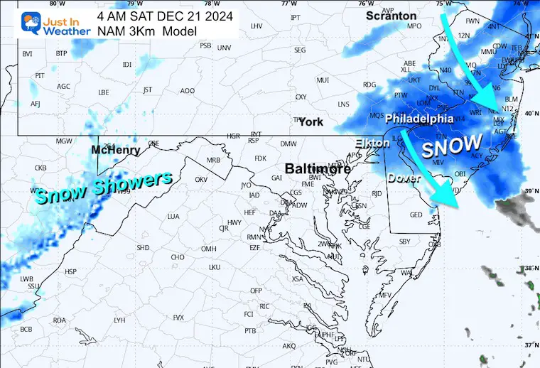 December 20 weather snow Saturday morning