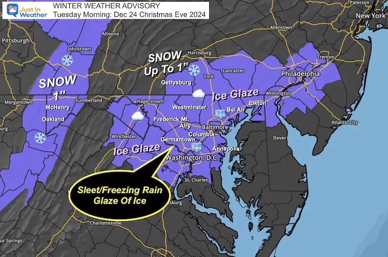 December 24 Winter Weather Advisory