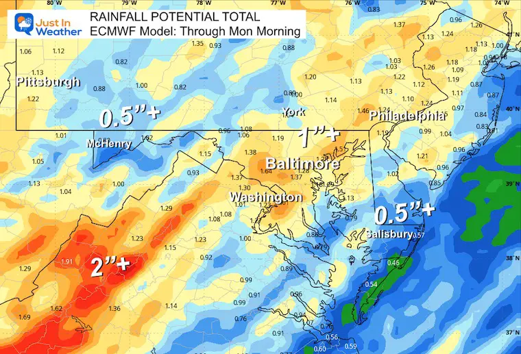 December 28 Weather Rain forecast overall