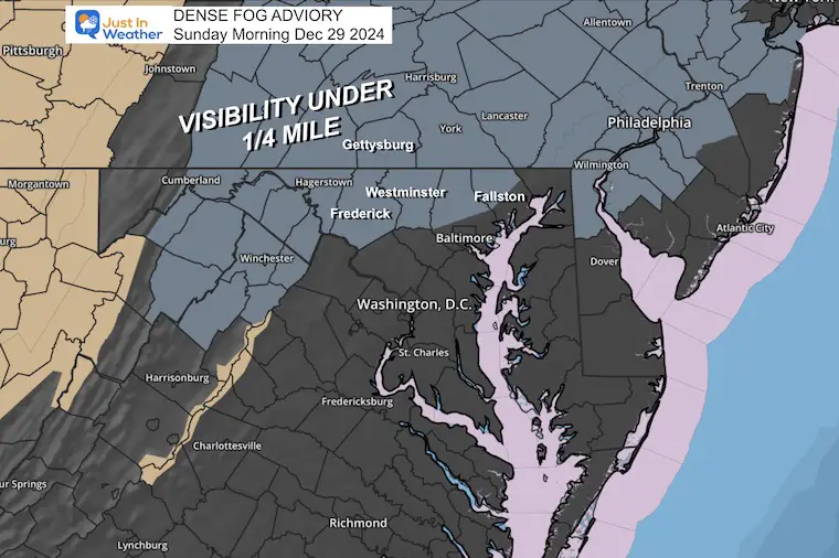 December 29 weather Fog Advisory