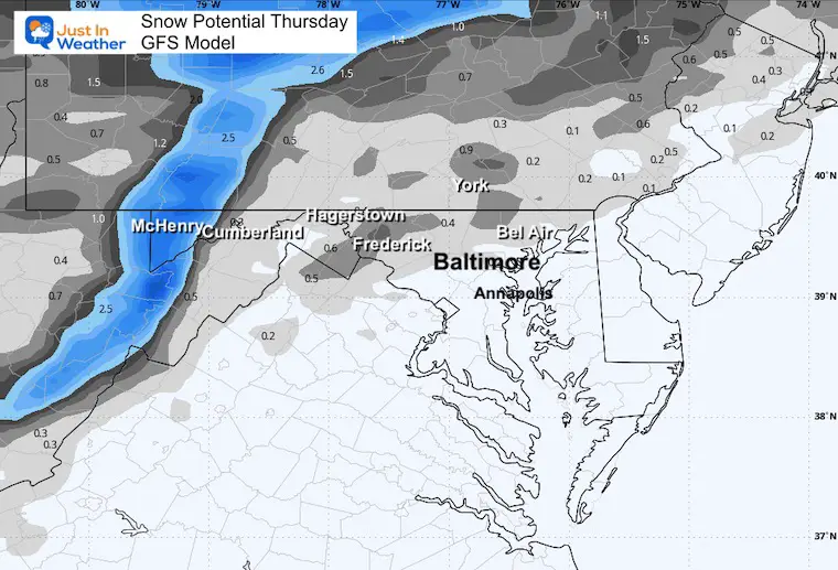 December 4 weather snow forecast Thursday