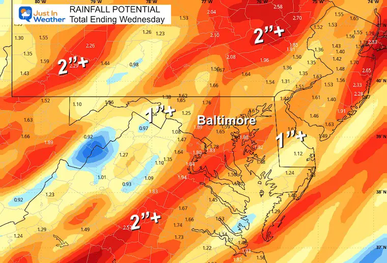 December 9 weather rain storm total