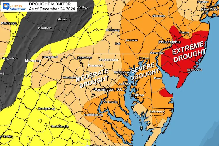 Weather Drought Monitor Report as of December 27th