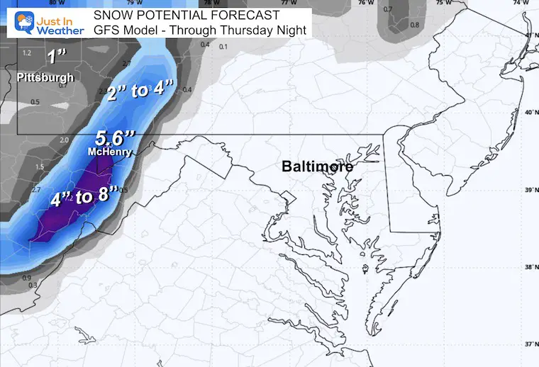 January 1 weather forecast snow