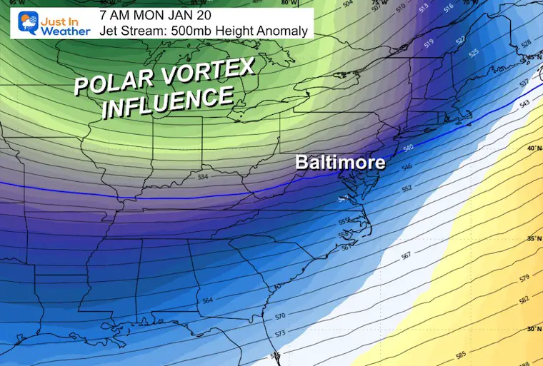 January 11 weather polar vortex forecast