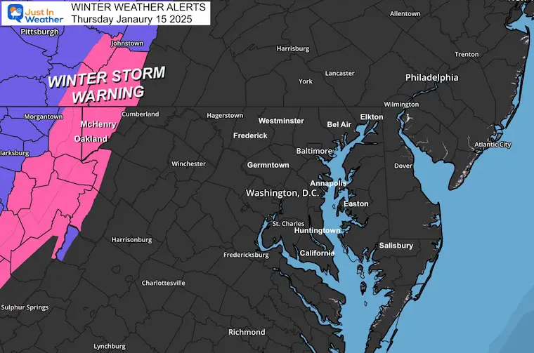 January 16 Winter Storm Warning