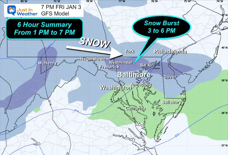 January 2 weather snow Friday