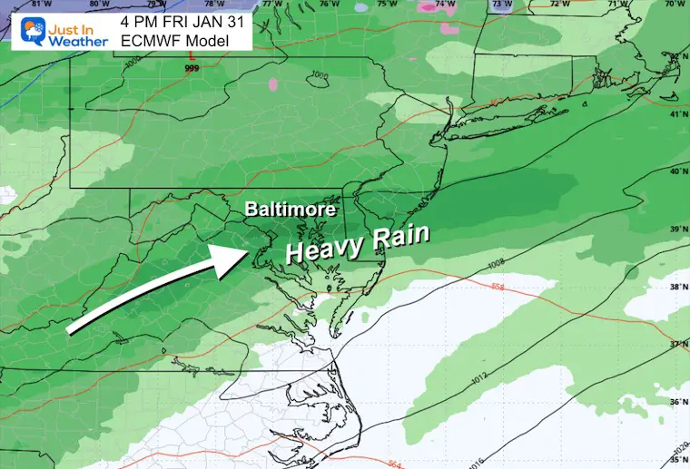 January 28 weather rain storm forecast Friday