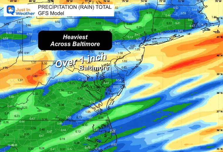 January 28 weather rain forecast GFS