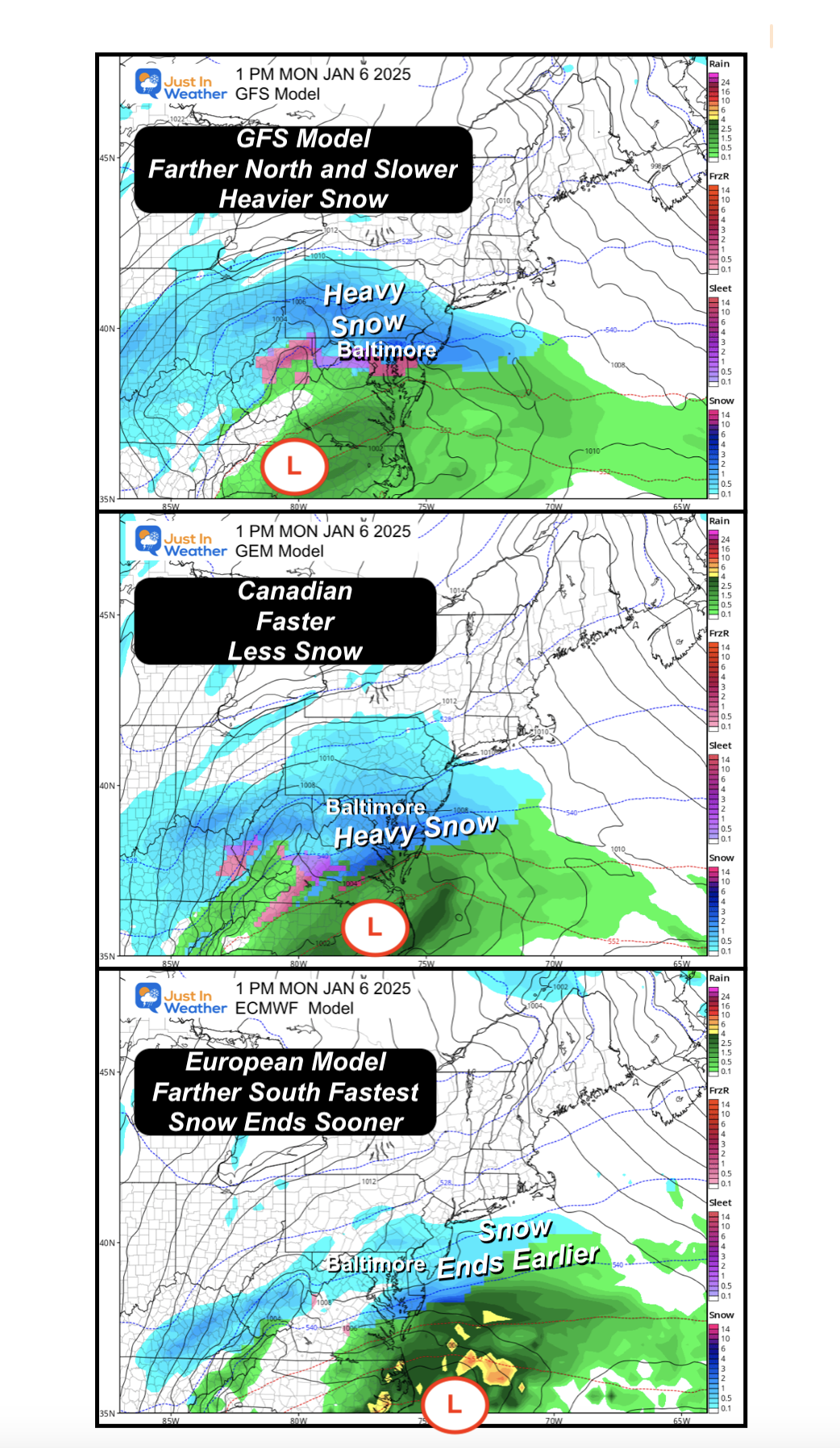 January 3 weather snowstorm 3 panel