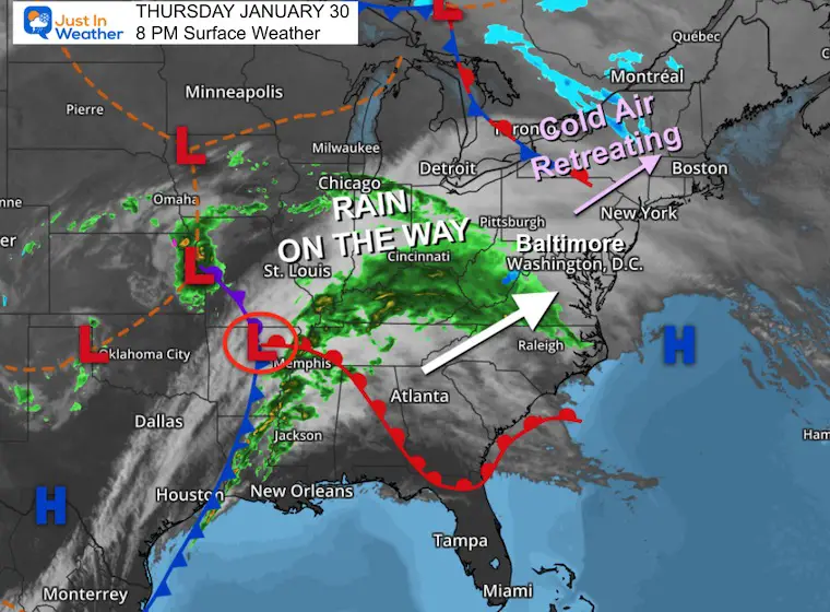 January 30 weather storm Thursday night