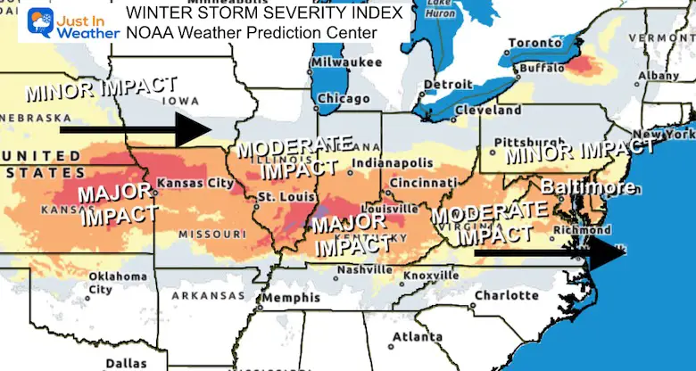 January 4 NOAA Winter Storm Severity