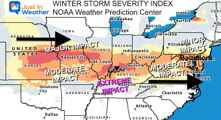 January 5 Winter Storm Severity Index