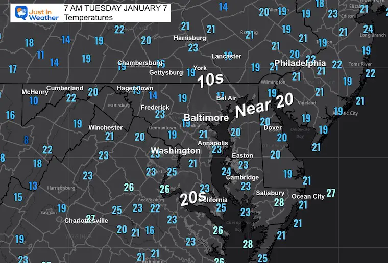 January-7-weather-temperatures-Tuesday-morning