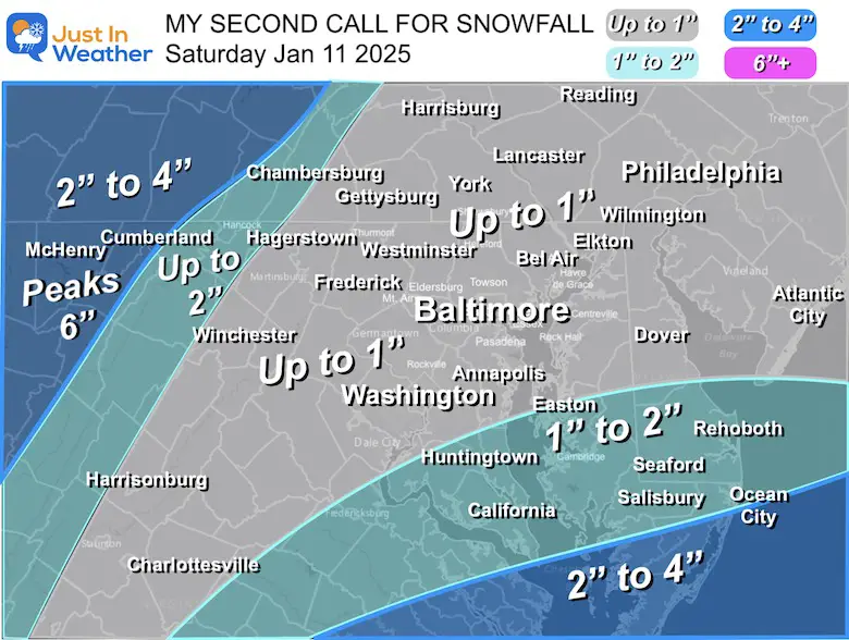 January 9 My Second Call for snowfall