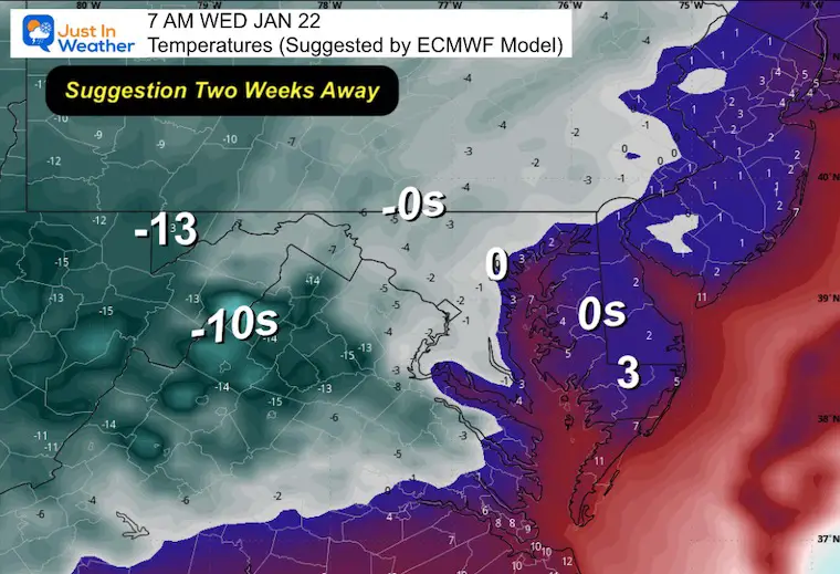 January 9 Polar Vortex Forecast Temperatures