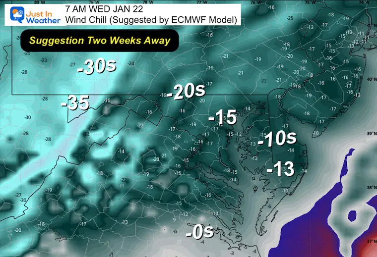 January 9 Polar Vortex Forecast Wind Chill