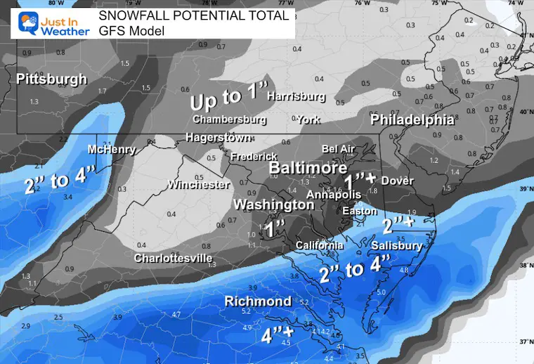 January 9 snow forecast GFS